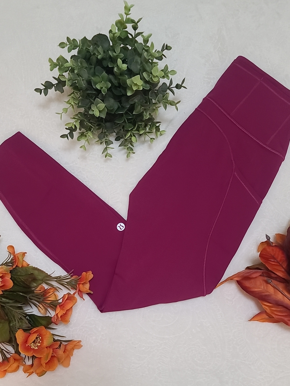 Lululemon Fast And Free High-Rise Tight 25" 7/8 Non-Reflective Garnet Pockets